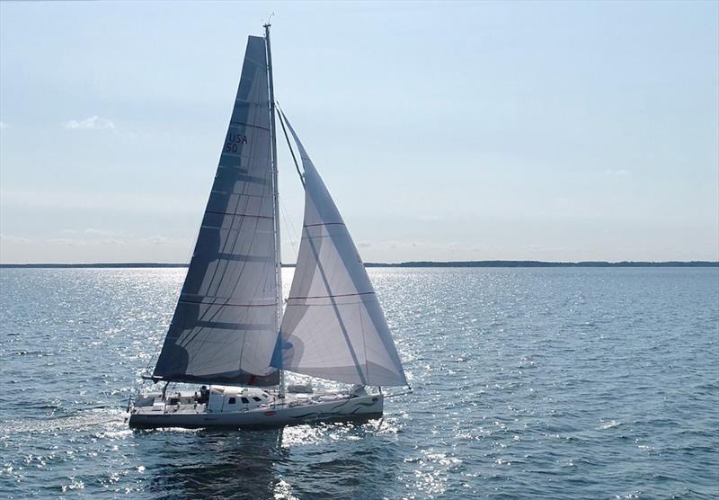 Ronnie Simpson and the Open 50 Sparrow complete 2,000 mile qualification sail to qualify for Global Solo Challenge race - photo © Ronnie Simpson