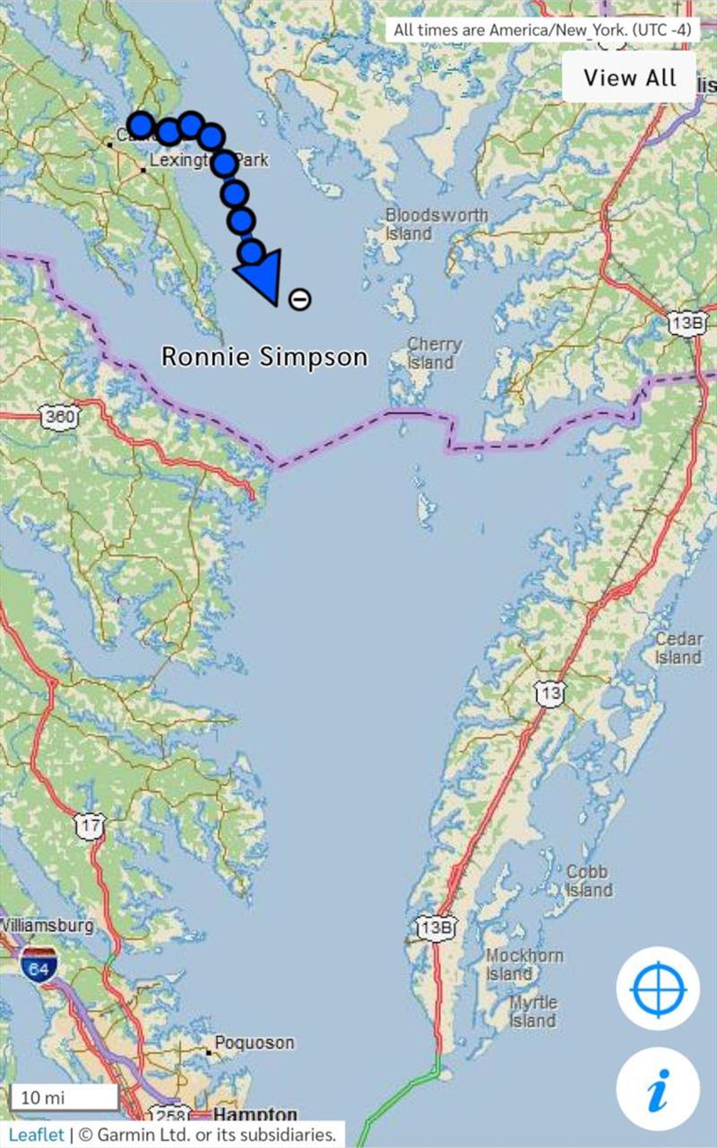 Ronnie Simpson's 2000-nm qualifying sail - Global Solo Challenge  - photo © Global Solo Challenge 