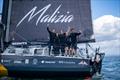 Team Malizia grabbed a second-place finish in the last moments of Leg 1 of The Ocean Race Europe 2025