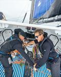 Conrad Colman and Mathieu Blanchard - MSIG Europe - Aotearoa Ocean Racing - pre-race - Transat Café L'OR 2025 - October 2025 © Aotearoa Ocean Racing