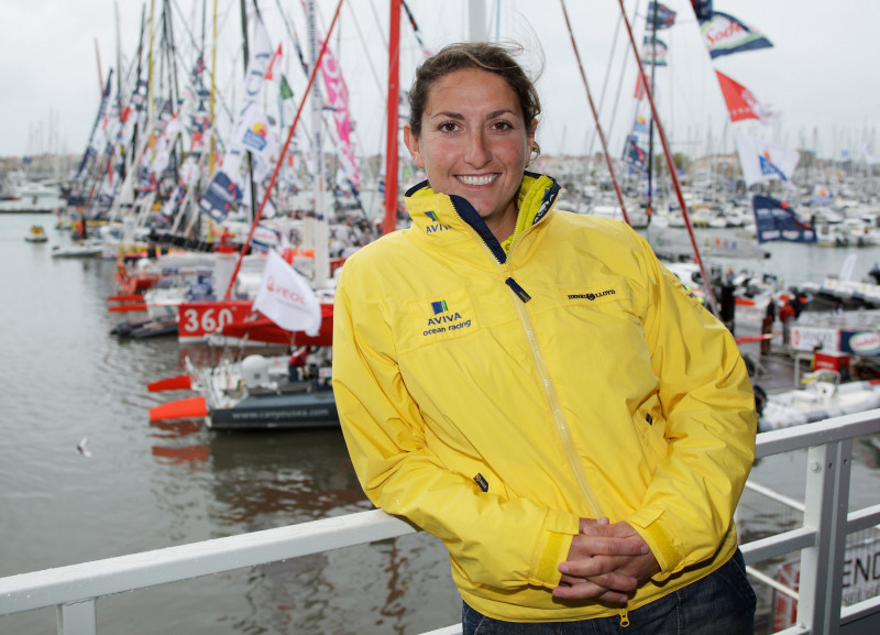 Dee Caffari on the eve of the Vendée Globe race photo copyright onEdition taken at  and featuring the IMOCA class