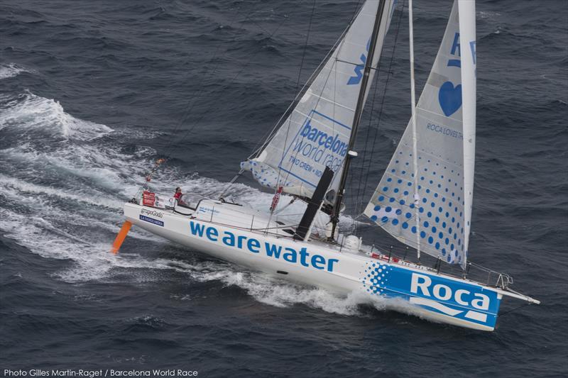 We Are Water (Bruno Garcia, Willy Garcia) during the Barcelona World Race photo copyright Gilles Martin-Raget / Barcelona World Race taken at  and featuring the IMOCA class