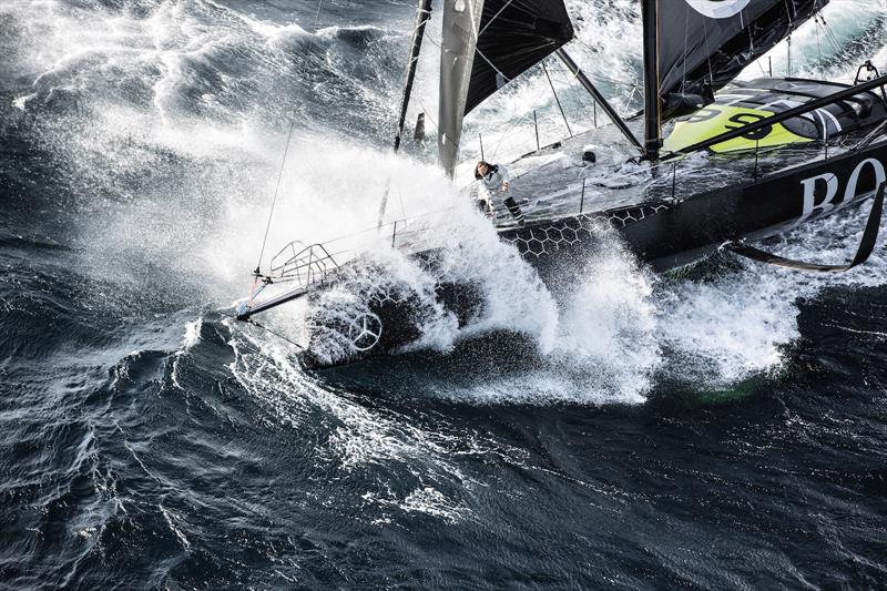 Alex Thompson on the IMOCA 60 Hugo Boss - photo © Hugo Boss