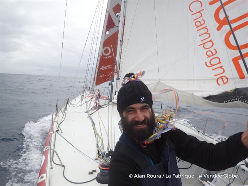 Alan Roura on La Fabriqueduring the Vendée Globe - photo © Alan Roura / La Fabrique / Vendee Globe