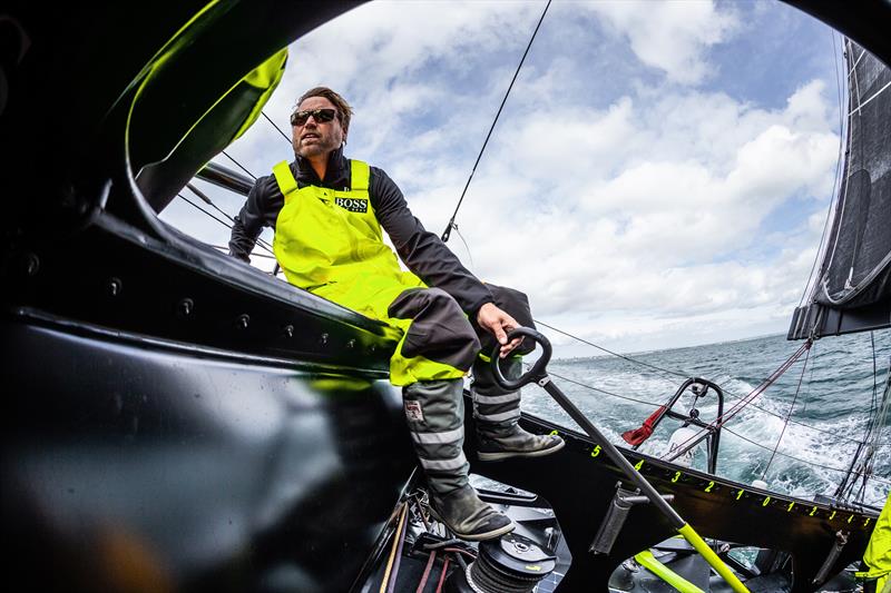British Skipper Alex Thomson breaks 24 hour distance record photo copyright Alex Thomson Racing taken at  and featuring the IMOCA class