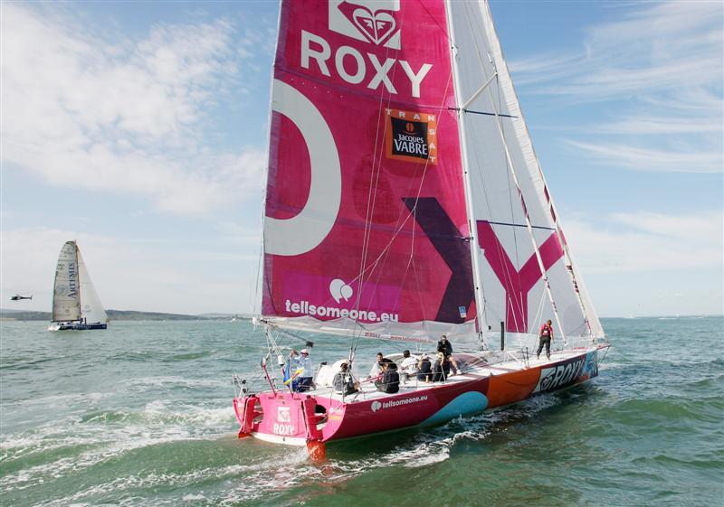 Open 60 Roxy with Georgie Thompson from Sky sailing aboard photo copyright onEdition taken at  and featuring the IMOCA class