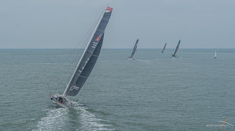 2019 Rolex Fastnet Race start photo copyright www.Sportography.tv taken at Royal Ocean Racing Club and featuring the IMOCA class