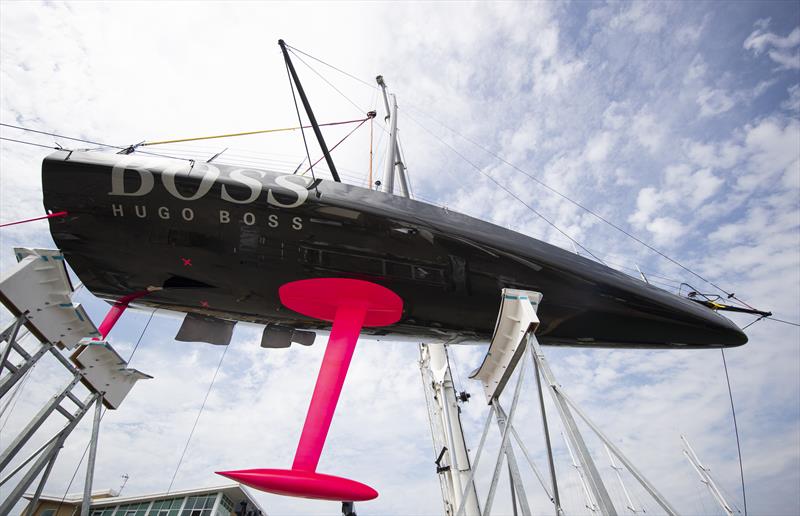 The radical new Hugo Boss IMOCA 60 aimed at winning the Vendee Globe photo copyright Lloyd Images taken at  and featuring the IMOCA class