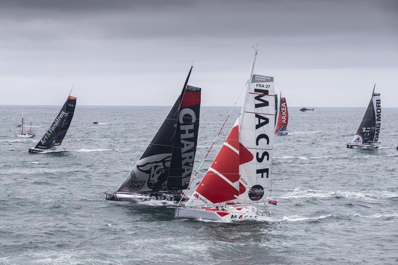 Vendée-Arctique-Les Sables d'Olonne Race 2020 start - photo © Eloi Stichelbaut - polaRYSE / IMOCA