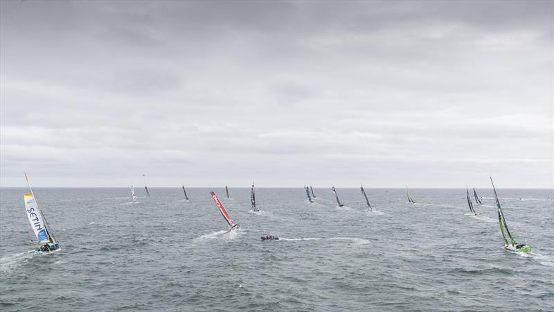 Vendée-Arctique-Les Sables d'Olonne Race 2020 start - photo © Eloi Stichelbaut - polaRYSE / IMOCA