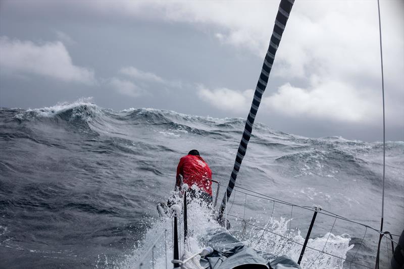 Jérémie Beyou on Charal leads the Vendée-Arctique-Les Sables d'Olonne Race photo copyright Gauthier Lebec / Charal taken at  and featuring the IMOCA class