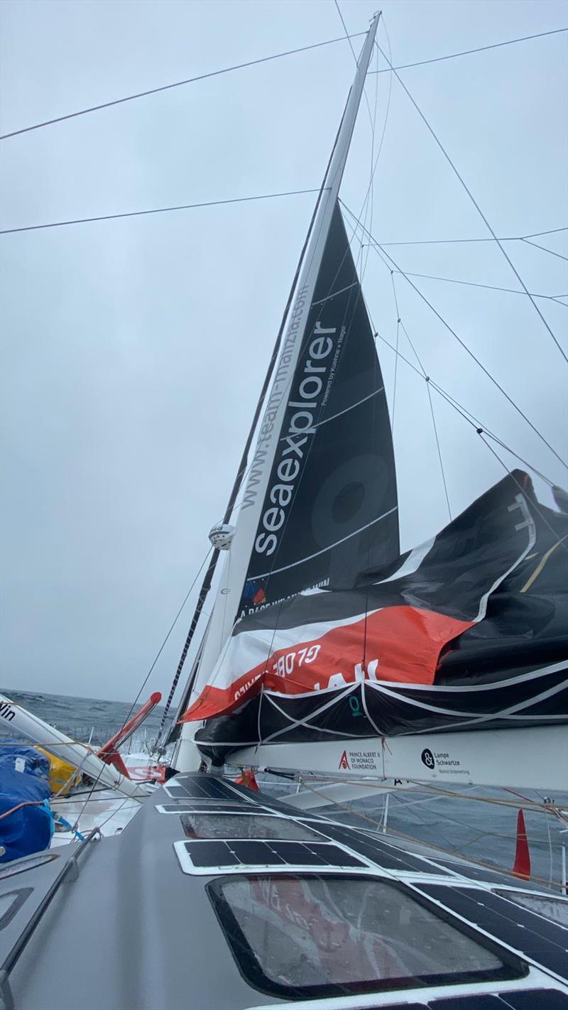 Boris Herrmann on Seaexplorer during the Vendée-Arctique-Les Sables d'Olonne Race photo copyright Boris Herrmann taken at  and featuring the IMOCA class