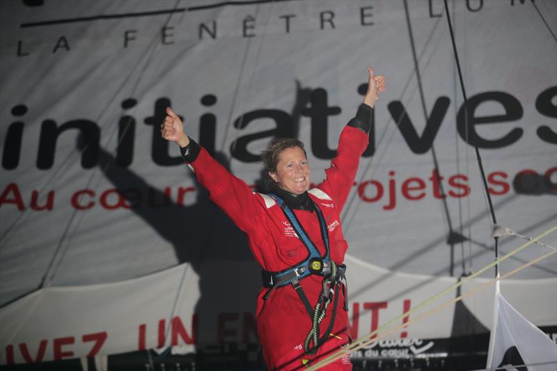 Sam Davies on Initiatives-Coeur finishes fourth in the Vendée-Arctique-Les Sables d'Olonne Race - photo © Eloi Stichelbaut - polaRYSE / IMOCA