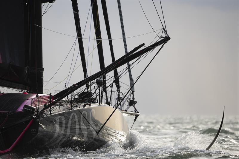 British yachtsman Alex Thomson, skipper of 'HugoBoss' leaves Gosport for the start of the Vendée Globe  - photo © Mark Lloyd / www.lloydimages.com