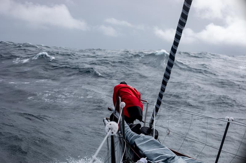 Jérémie Beyou (Charal) heads back to Les Sables d'Olonne in the Vendée Globe photo copyright Gauthier Lebec / Charal Sailing Team taken at  and featuring the IMOCA class