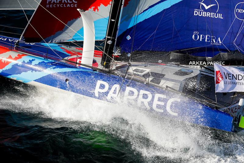 Arkea Paprec during the Vendée Globe photo copyright Jean-Marie Liot / Alea #VG2020 taken at  and featuring the IMOCA class