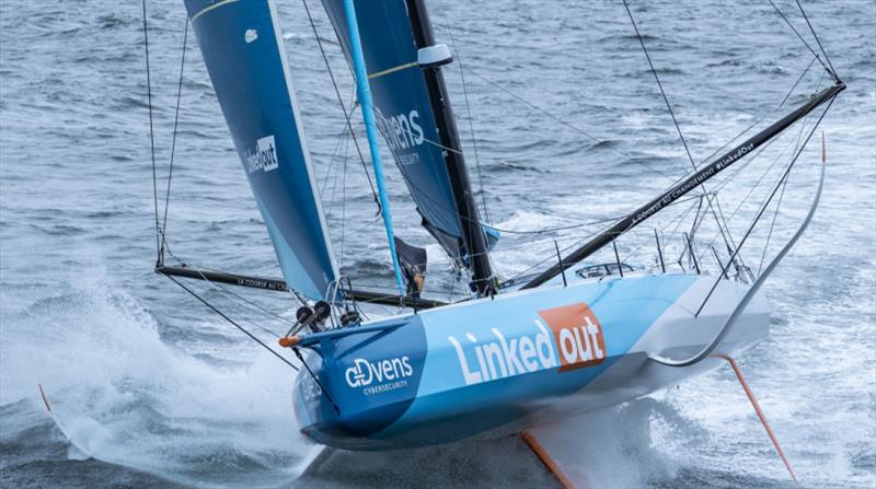 Thomas Ruyant on LinkedOut during the Vendée Globe photo copyright Alea #VG2020 taken at  and featuring the IMOCA class