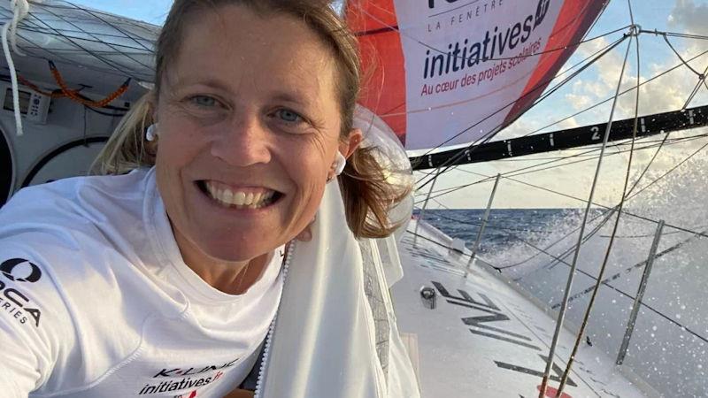 Sam Davies on Initiatives Coeur during the Vendée Globe photo copyright Sam Davies / #VG2020 taken at  and featuring the IMOCA class