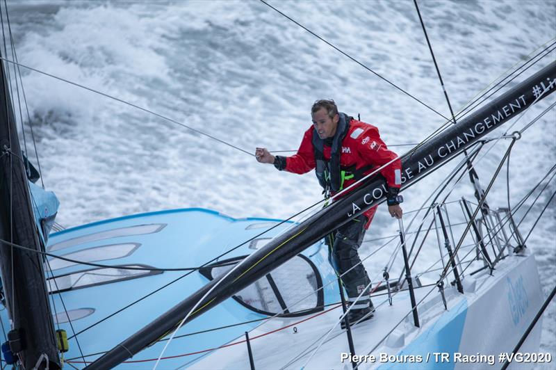 Thomas Ruyant on LinkedOut takes the lead in the Vendée Globe © Pierre Bouras / TR Racing #VG2020 Thomas Ruyant on LinkedOut takes the lead in the Vendée Globe © Pierre Bouras / TR Racing #VG2020