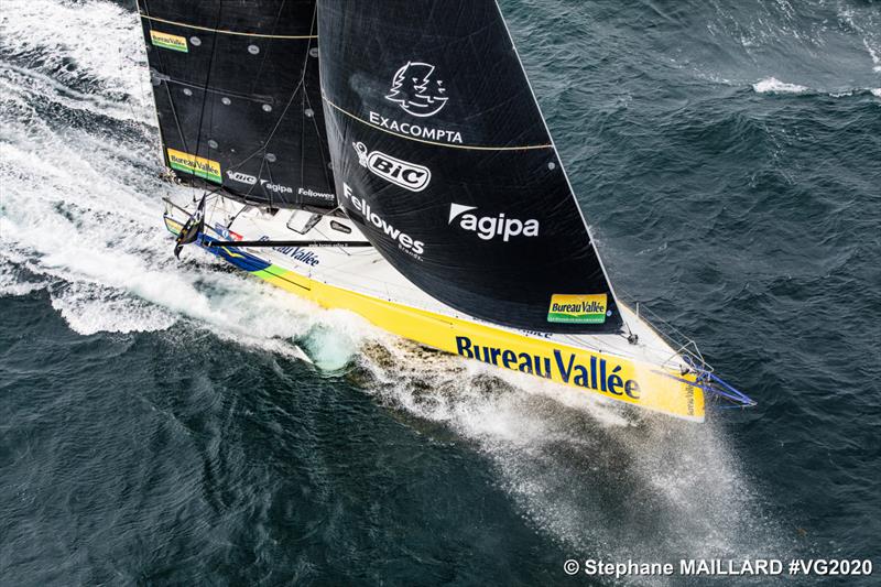 Louis Burton on Bureau Vallée 2 during the Vendée Globe photo copyright Stephane Maillard #VG2020 taken at  and featuring the IMOCA class