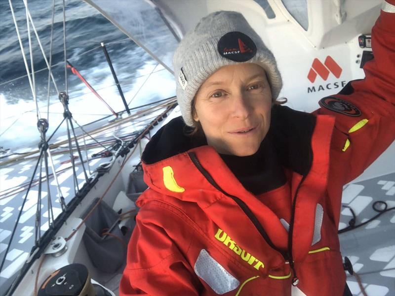 Isabelle Joschke (MACSF) during the Vendée Globe photo copyright Isabelle Joschke #VG2020 taken at  and featuring the IMOCA class