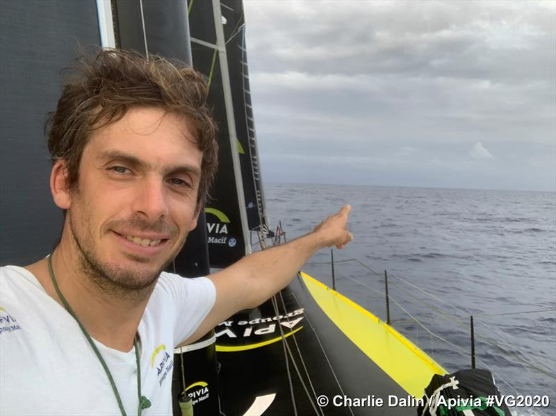 Charlie Dalin on Apivia retakes the lead in the Vendée Globe - photo © Charlie Dalin / Apivia #VG2020