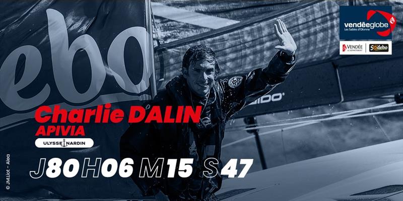 Line honours for Charlie Dalin on Apivia in the Vendée Globe - 80 days, 6 hours, 15 minutes, 47 seconds - photo © J.M.Liot / Alea