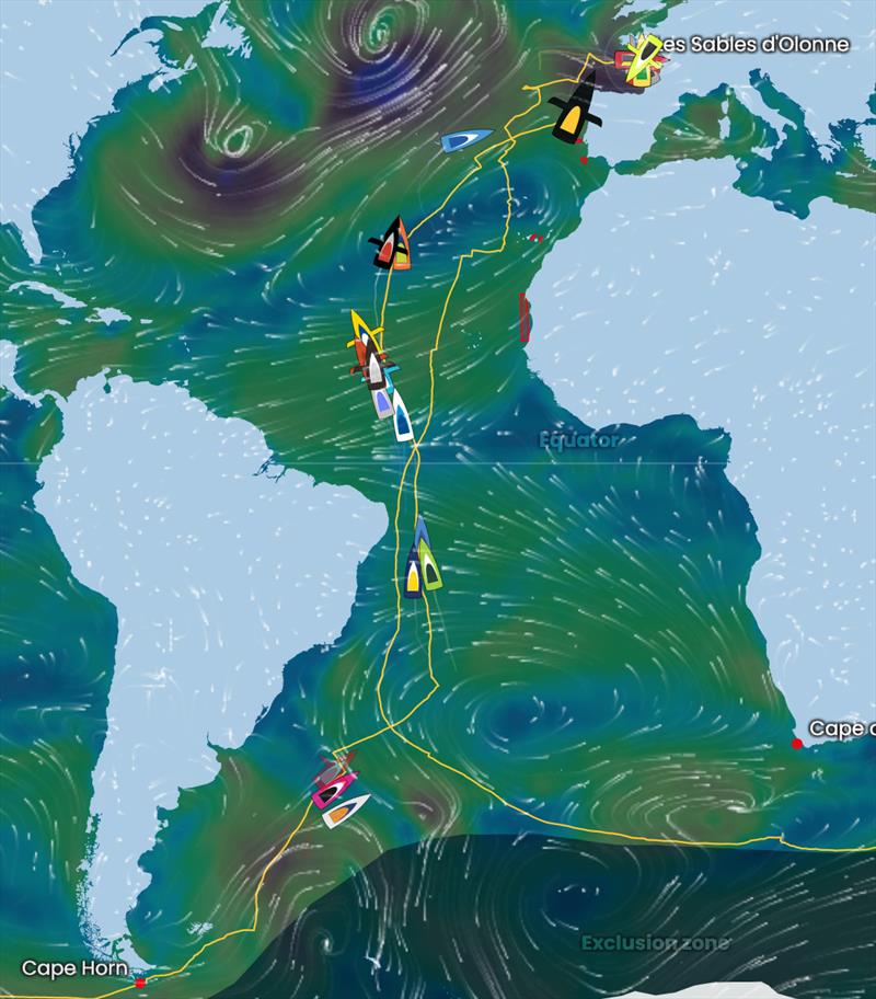 Vendée Globe Position Report 17H00 UTC 30/01/2021 photo copyright Vendée Globe taken at  and featuring the IMOCA class