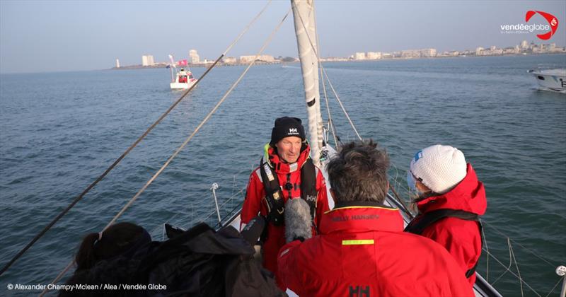 Ari Huusela (Stark) finishes the Vendée Globe 2020/21 photo copyright Alexander Champy-Mclean / Alea / #VG2020 taken at  and featuring the IMOCA class