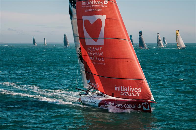 Sam Davies on Initiatives Coeur photo copyright Jean-Louis Carli taken at  and featuring the IMOCA class