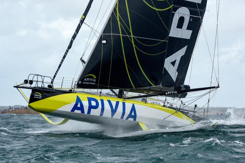 Charlie Dalin and Paul Meilhat on the IMOCA Apivia - an early stand-out leader in the Rolex Fastnet Race - photo © Rick Tomlinson / www.rick-tomlinson.com