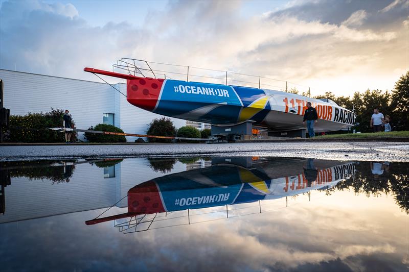 The new 11th Hour Racing IMOCA is revealed photo copyright Amory Ross / 11th Hour Racing taken at  and featuring the IMOCA class