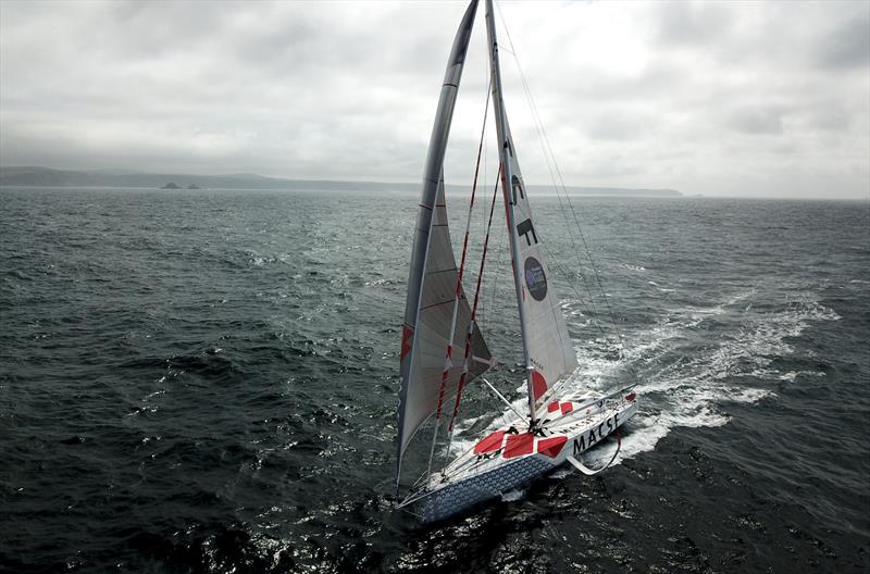 MACSF during the Rolex Fastnet Race photo copyright Ronan Gladu / MACSF taken at Royal Ocean Racing Club and featuring the IMOCA class