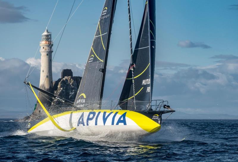 Apivia after rounding the Fastnet Rock in the Rolex Fastnet Race - photo © Kurt Arrigo / Rolex