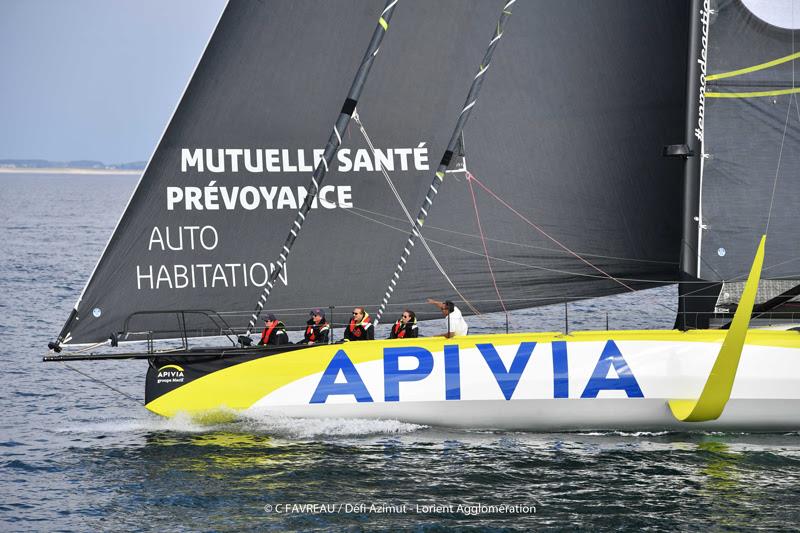 APIVIA during the speed runs off Lorient ahead of the Défi Azimut photo copyright Christophe Favreau / Défi Azimut taken at  and featuring the IMOCA class
