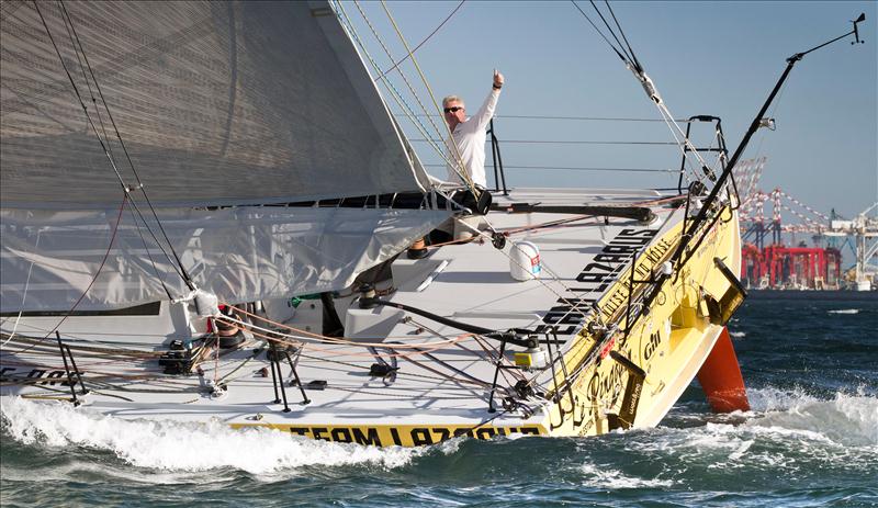 Brad Van Liew wins leg 1 of the Velux 5 Oceans race photo copyright onEdition taken at  and featuring the IMOCA class