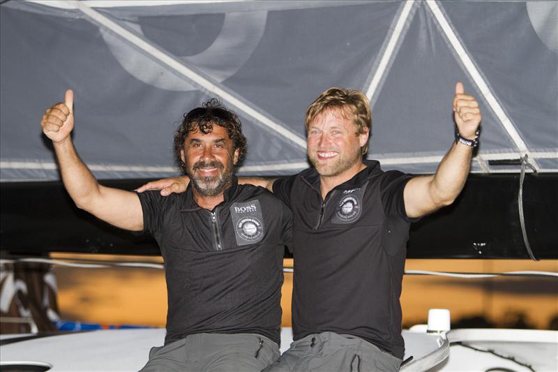 Hugo Boss finish second in the Transat Jacques Vabre 2011 photo copyright Alexis Courcoux / Transat Jacques Vabre taken at  and featuring the IMOCA class