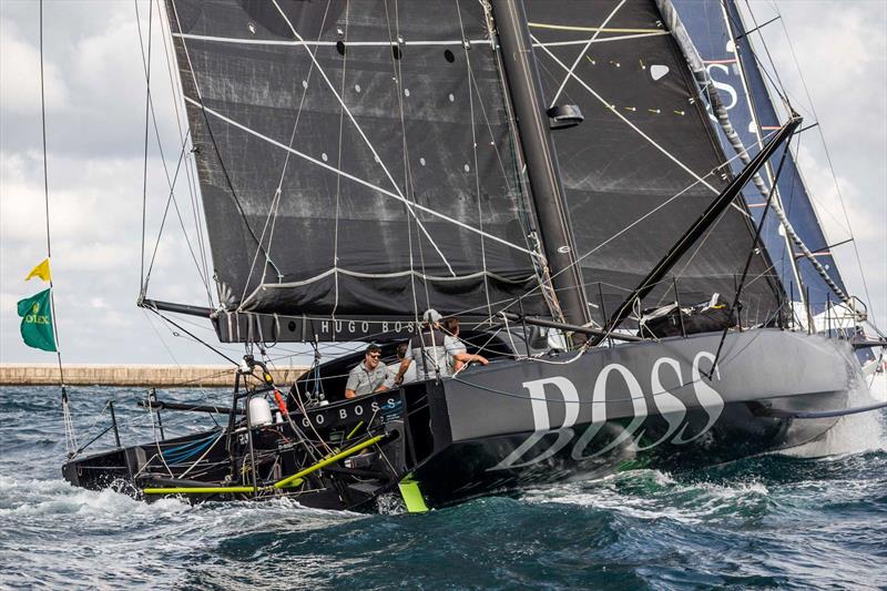 The complex stern of an IMOCA60 - Hugo Boss - Rolex Middle Sea Race - photo © Joe Watson/ Alex Thomson Racing