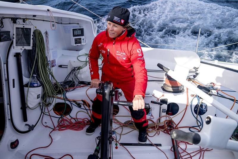 Sam Davies on Initiatives Coeur photo copyright Initiatives Coeu taken at  and featuring the IMOCA class