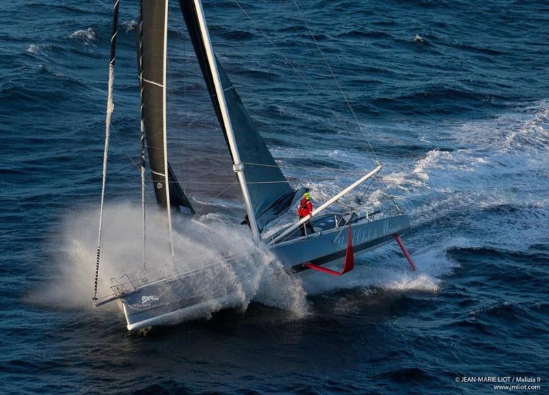 Boris Herrmann has a great start to the Route du Rhum-Destination Guadeloupe in Malizia II photo copyright Jean-Marie Liot taken at  and featuring the IMOCA class
