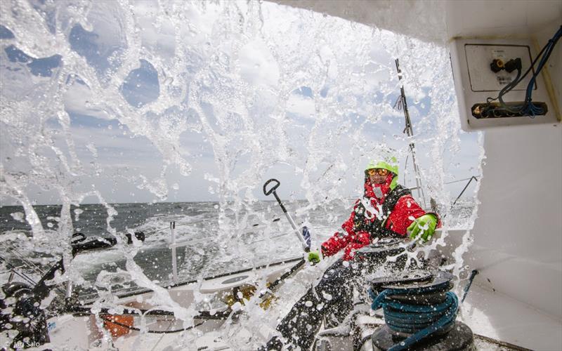 Onboard ARIEL II, with Ari Pekka Huusela, in the Route du Rhum-Destination Guadeloupe - photo © Jari Salo