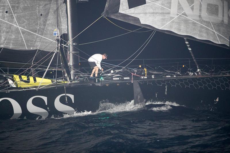 Alex Thomson - Hugo Boss - Images after terrain closure on Guadeloupe Island - photo © Alex Thomson Racing