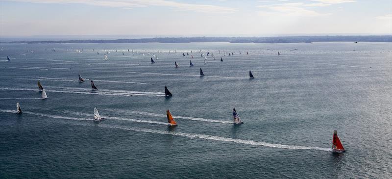 A magnificent start for the Route du Rhum off Saint-Malo - photo © Benoit Stichelbaut