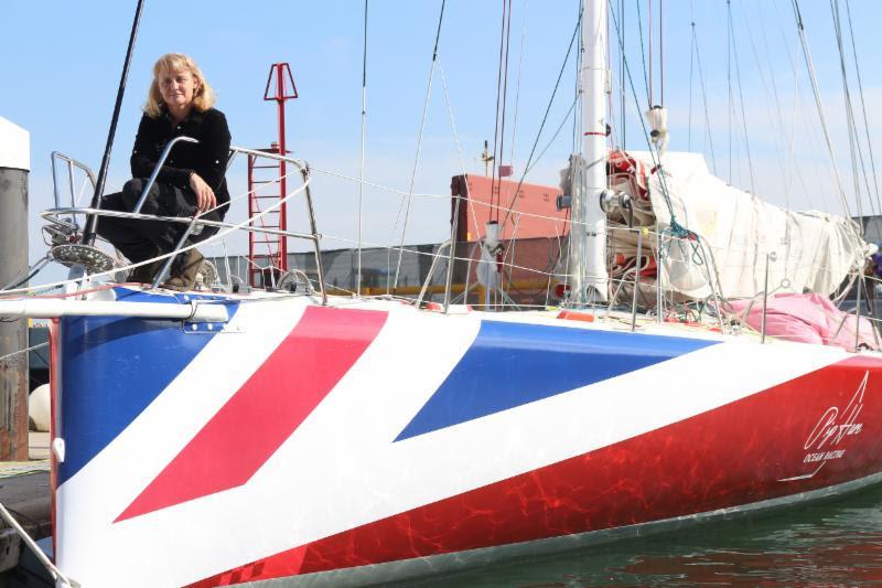 Pip Hare on her newly branded IMOCA 60 Superbigou (GBR) - Rolex Fastnet Race - photo © Pip Hare Ocean Racing