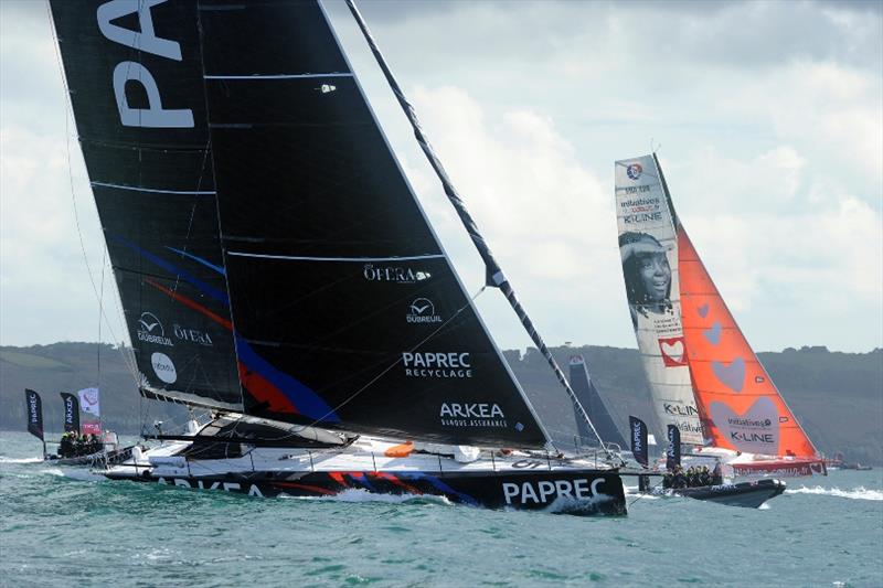 Bermudes 1000 Race Douarnenez-Brest photo copyright Simon Jourdan / Bermudes 1000 Race taken at  and featuring the IMOCA class