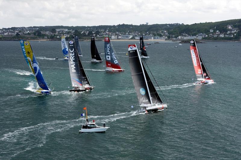 Bermudes 1000 Race Douarnenez-Brest photo copyright François Van Malleghem / Bermudes 1000 Race taken at  and featuring the IMOCA class