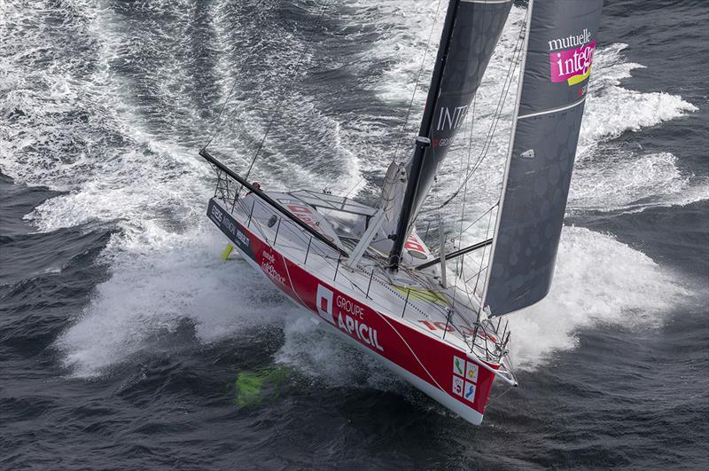 Damien Seguin, skipper de l'IMOCA Groupe APICIL - Bermudes 1000 Race photo copyright Jean-Marie LIOT / Groupe APICI taken at  and featuring the IMOCA class