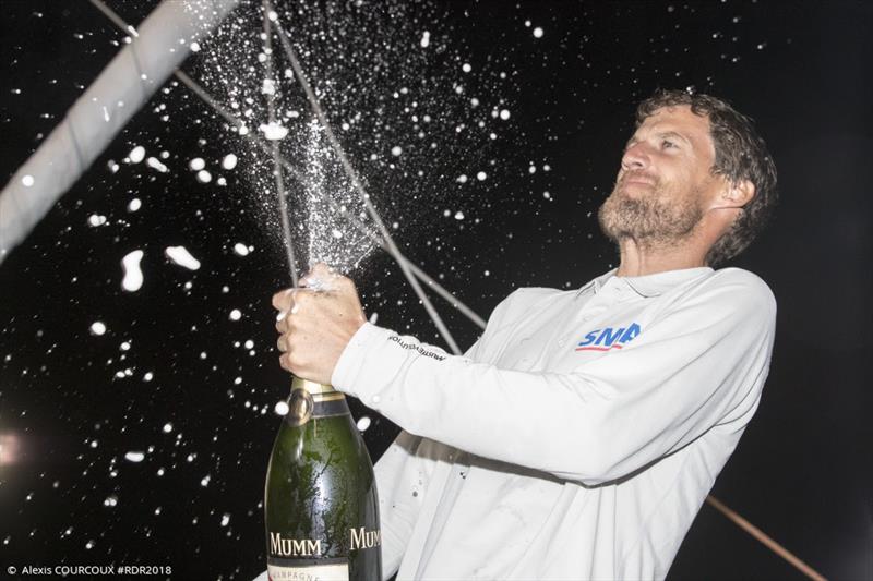 Paul Meilhat, winner of the Route du Rhum, ambassador for the SurfRider Foundation photo copyright IMOCA taken at  and featuring the IMOCA class