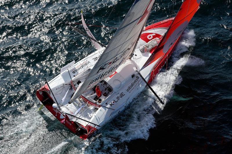 The Thales VesseLINK antenna aboard IMOCA Initiatives Coeur photo copyright IMOCA taken at  and featuring the IMOCA class