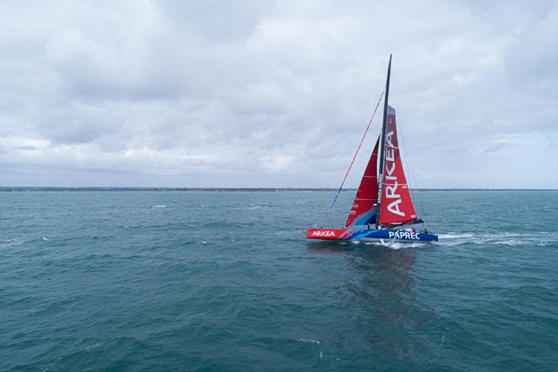 ARKEA - PAPREC* (Sébastien SIMON and Vincent RIOU) - Rolex Fastnet Race - photo © Yann Riou